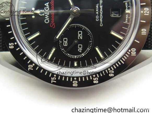 1229 Premium Speedmaster “Dark Side of The Moon” Real Ceramic OMF 1:1 Best Edition on Nylon Strap A 7977